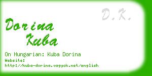 dorina kuba business card